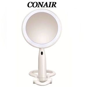 CONAIR LED Double Sided Lighted Makeup Mirror 1x/3x magnification size 11x6 used